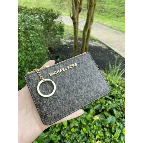 jet set travel wallet on a chain michael kors|Michael Kors zippered wallet.